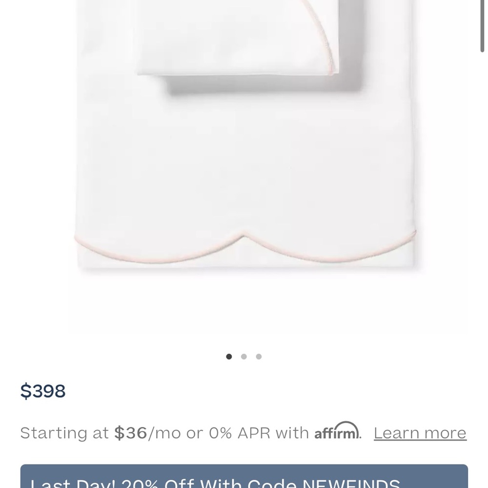 Serena and lily scallop sheet set